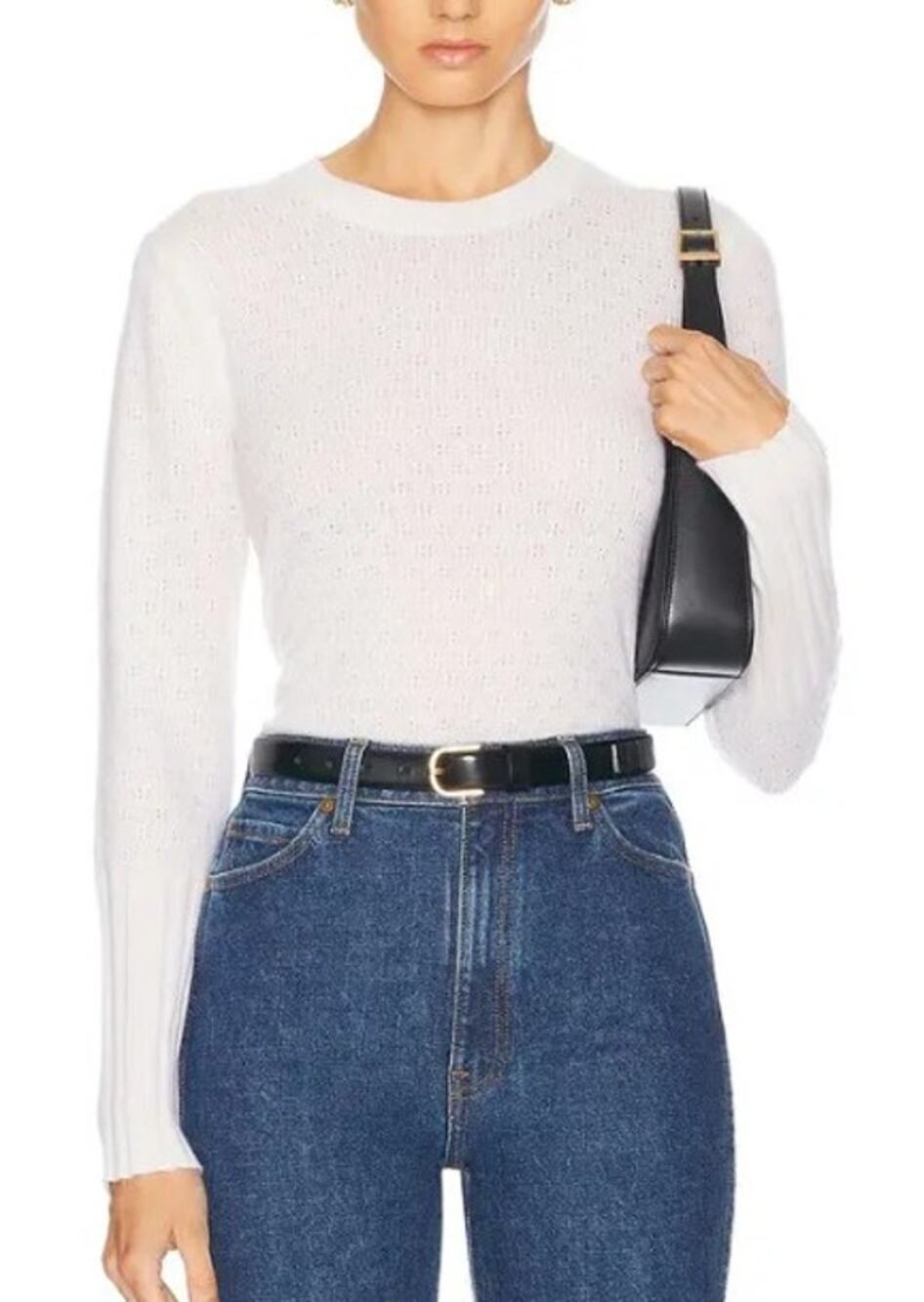 Guest in Residence Shrunken Cashmere Sweater Women's Sz. M